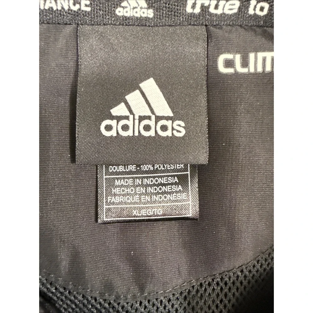 Jacket GOLF Men's X Large ClimaProof Adidas Black Full ZipMesh Lined TENNESSEE